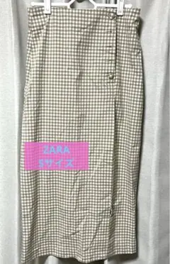 ZARA ギンガムチェックタイトスカート
