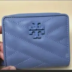 Tory Burch 二つ折り財布 ブルー キルティングのサムネイル