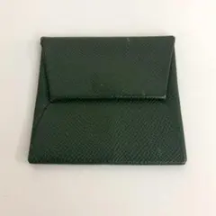 エルメス バスティア ヴォー エプソン コインケース レザー ダークグリーンのサムネイル