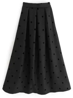 GRL ドット柄フレアスカート[dh1258]