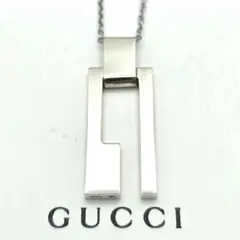 磨き済/良品 GUCCI グッチ ネックレス カットアウトG SV AG925 - メルカリ