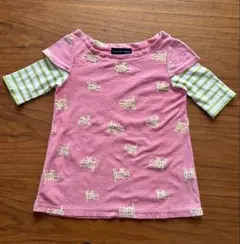 swap meet market レイヤード風ネコ刺繍チュニックのサムネイル