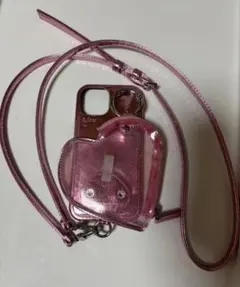 【美品】ajew ハートプラネットポケットiPhone15ケース