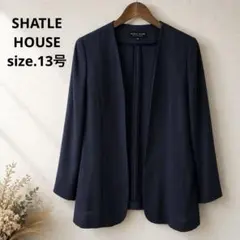 50美品　大きいサイズ　SHATLE HOUSE ネイビー　ジャケット