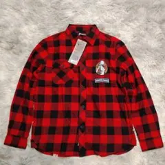 【未使用】DRESS ネルシャツ 赤黒チェック XL コットン100%