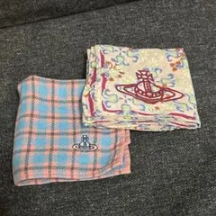 ヴィヴィアンウエストウッド　タオルハンカチ　ハンカチ　2枚セット