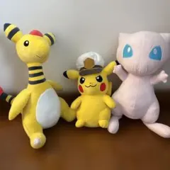 最終お値下げ　ピカチュウ・デンリュウ・ミュウ ぬいぐるみセット