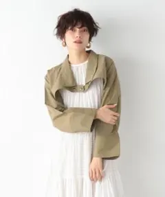 JEANASIS ベリーショートブルゾン ベージュのサムネイル