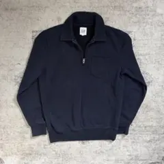 상태좋음 90s OLD GAP ハーフジップ スウェット ネイビー S
