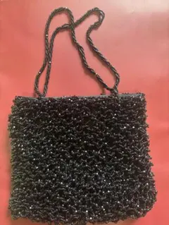 超美品　Inge Christopher 黒 ビーズ パーティーバッグ