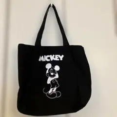 ディズニー　ミッキートートバッグ ブラック　黒