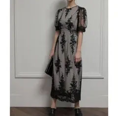 【epic day】総レースチャイナディテールドレス 結婚式 オケージョン