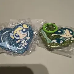 パワーパフガールズ　ラメアクリルチャーム　バターカップ バブルス