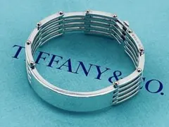 希少】ティファニー TIFFANY ゲートリンク ワイドブレスレット コンビ 