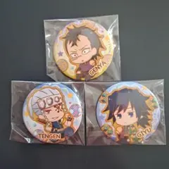 鬼滅の刃 とじコレ缶バッジ 宇髄・冨岡・玄弥