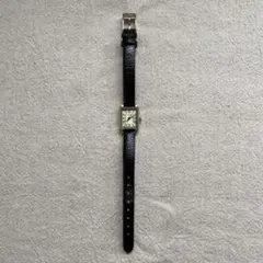 canmeriクォーツ アンティークブラックレザー 腕時計