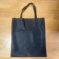 デルフォニックス　フラット　トートバッグ　合皮　黒のサムネイル
