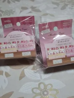 ダイカットマスキングテープ いちごケーキ 2種セットのサムネイル