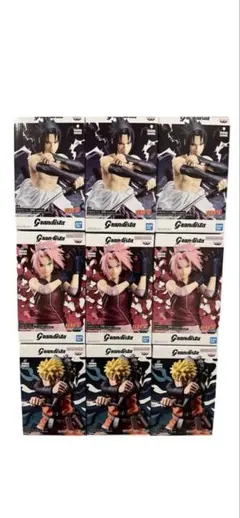 9個セット　Grandista NARUTO ナルト・サスケ・サクラ フィギュア