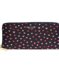 未使用 kate spade NEW YORK 長財布 リップ柄 ネイビー - メルカリ