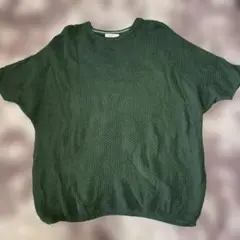 HEART MARKET ダークグリーン ニット半袖