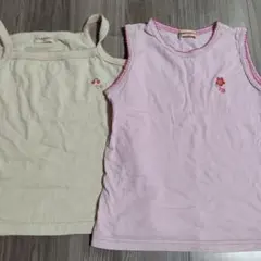 【tinkerbellティンカーベル】タンクトップ キャミ3枚セット 130