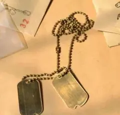 ドッグタグ アメリカ軍放出品 真鍮製 新品のサムネイル