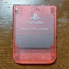 PlayStation メモリーカード （クリアレッド）