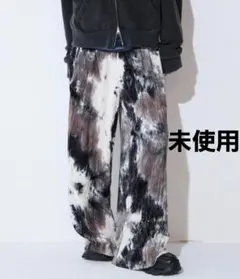 未使用 ジーナシス タイダイベロアイージーパンツ グレー系