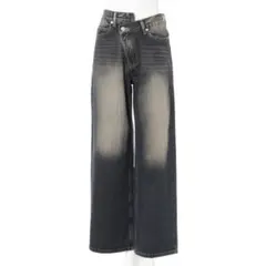 INGNI イング ヴィンテージライク ウエストデザインワイドデニムパンツ