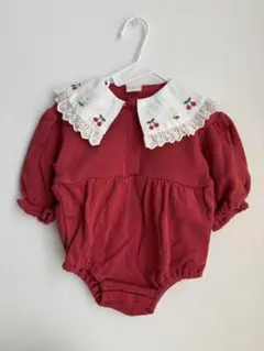 新品未使用 バースデイ futafuta さくらんぼ柄ロンパース