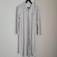 ストライプ柄 マタニティ パジャマ M-Lサイズ［出産準備］