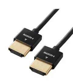 エレコム HDMI ケーブル 2m 4K×2K対応 スーパースリム ブラック