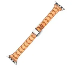 アップルウォッチ バンド クリアオレンジ 38/ 40/41mm おしゃれ