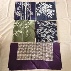 昭和レトロ　風呂敷　綿　ギフト　リメイク　ハンドメイド　5点まとめ