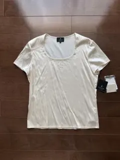 新品未使用タグ付き！LANVIN COLLECTION ラインストーンシルクT