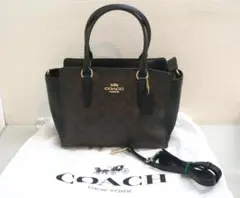 ●COACH コーチ シグネチャー 2way ハンドバッグ F31957 美品