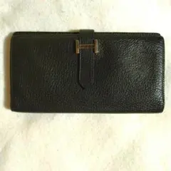 出*う様 HERMES エルメス ベアン クラシック シェーブル ゴールド金具