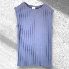アーバンリサーチDOORS ノースリーブカットソー リブ F くすみブルー903