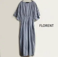 FLORENT 半袖ワンピース　コットン　ストライプ春夏のサムネイル