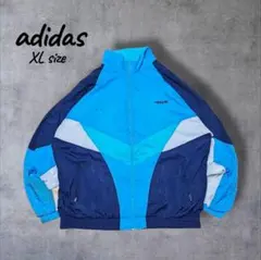 80s oldアディダスナイロンジャケットマルチカラーフロッキー短丈 y2k