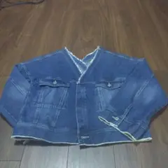 milimili デニムブルー Vネックジャケット