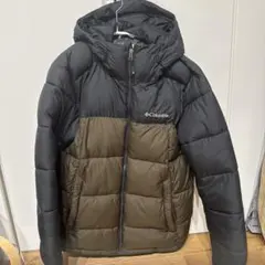 Columbia ダウンジャケット ブラック×カーキ M