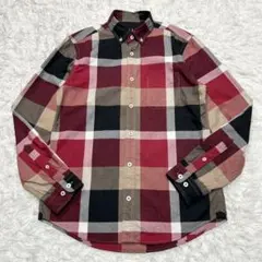 【極美品】ブラックレーベル 長袖シャツ ボタンダウン チェック マルチカラー M