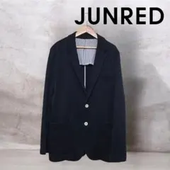 家で洗える クリーニング済 JUNRED ジャケット 薄手 ネイビー L 夏にものサムネイル