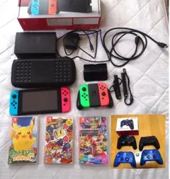 Switch 本体付属品全て有 カセット3枚 リングフィット付き - メルカリ