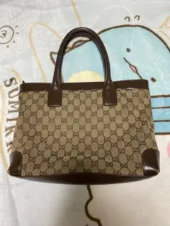 グッチ キャンバス トートバッグ 브라운