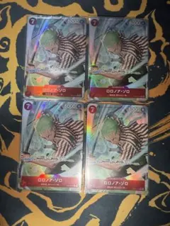 ロロノア・ゾロ OP14-015 4枚セット SR パラレル ワンピースカード