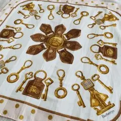 Burberrys 大判ハンカチ　膝掛け　スカーフ 鍵と装飾品デザイン