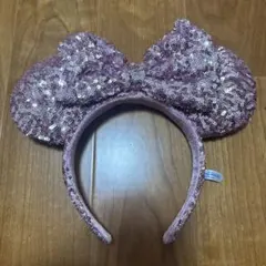 ミニーマウス風スパンコールカチューシャ